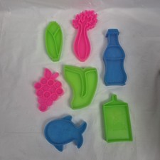 Lot of 7 Vintage 1972 Mattel Tuff Stuff Shopping Cart Play Food Replacement