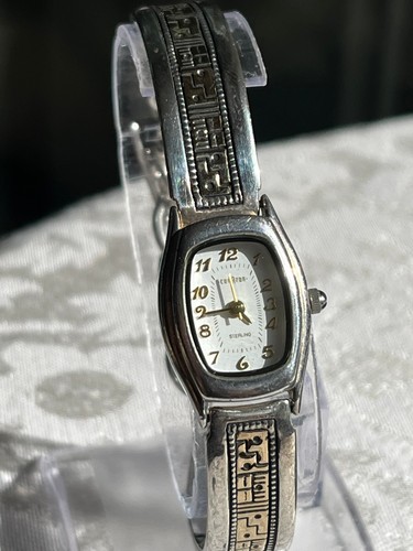 Sterling Silver 14k Solid Gold Carolyn Pollack Roderick Tenorio Cuff Bracelet 7” - Picture 8 of 9