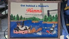Vintage Hamm's Beer Framed Advertising Sign "Get Behind a Hamm's"