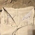 Levi's Men's Beige Denim Jeans Straight Fit Button Fly Light Wash 5-Pocket — photo 7