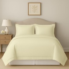 Premium Duvet Cover Set King/Cal-King Size 104x90 Inch Pure Egyptian Cotton S...