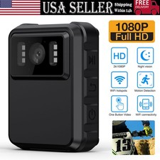 Clip Camera 1080P 2" Screen IP67 Waterproof Loop Recording For Bicycle