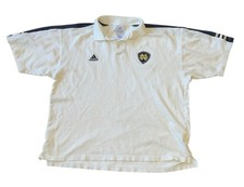 Adidas Notre Dame Fighting Irish Men  s White S/S Polo Shirt Size Large