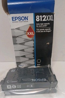 2027 GENUINE EPSON #812XXL BLACK INK WORKFORCE EC-C7000 WF-7820 WF-7840 WF-7310