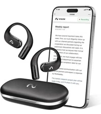 Viaim Opennote AI Recorder Open Ear Earbuds With Flashrecord Call Recording