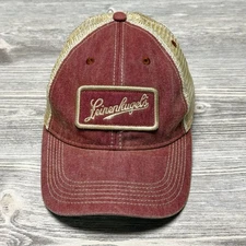 Leinenkugel's Beer Trucker Hat Cap Legacy Brand Maroon Mesh Snapback Patch Logo