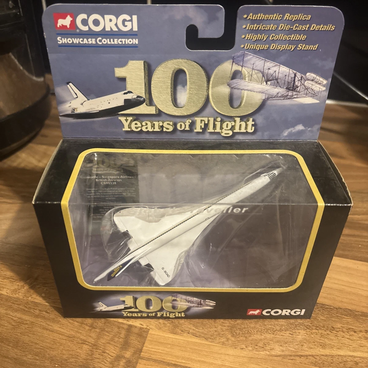 Concorde 英国製　corgitoys British Airways Concorde Corgi Showcase, Corgi CG-CS90636