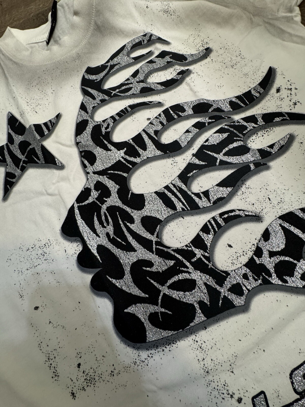 Large Authentic Hellstar Cap 10 Glitter Thorn Whi… - image 13