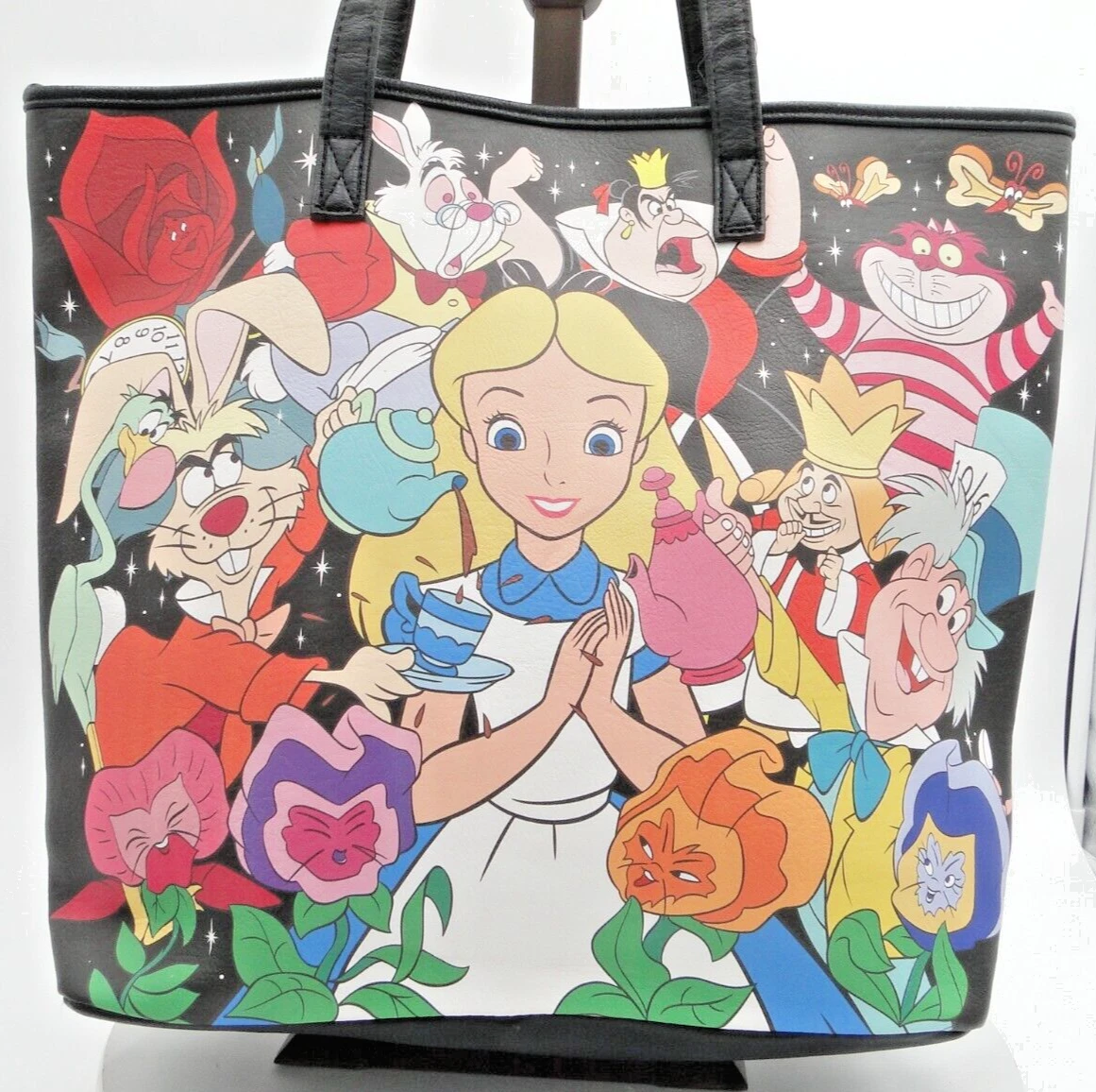 Loungefly Disney ALICE IN WONDERLAND Tote Bag Wallet Cheshire