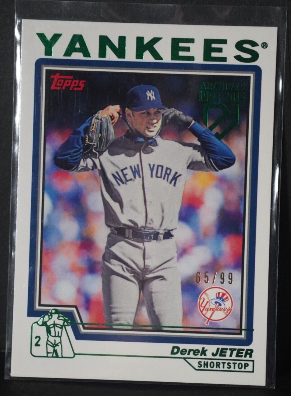 DEREK JETER—2017 Topps Archives Green Foil Parallel #DJ-12 (65/99)