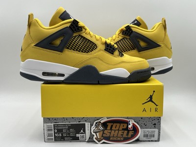New DS Nike Air Jordan 4 Lightning 2021 Size 9 Rare Retro Authentic Yellow MJ OG