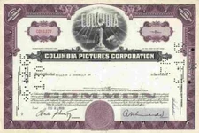 COLUMBIA Pictures Corp 1959 Sony SPE TRI STAR Motion Coca Cola Very OLD 1 Share