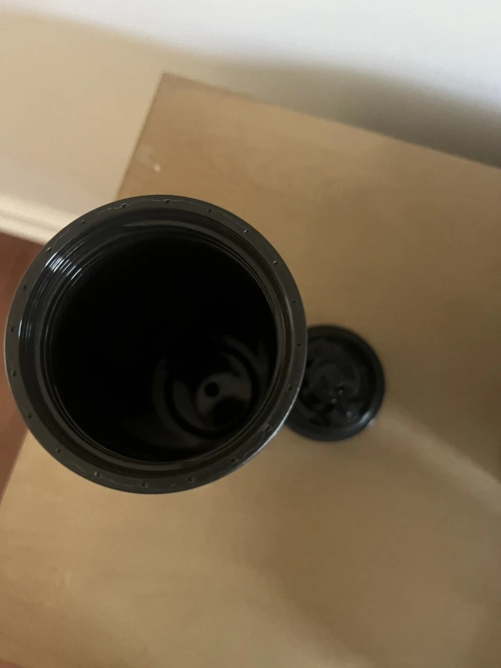 Vaso de viaje Starbucks café frío caliente negro copos dorados 16 oz vacaciones 2019 Foto 4 de 4