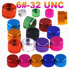 6 -32 UNC Colourful Knurled Thumb Nuts Aluminum Blind Hole Hand Grip Knobs Nut