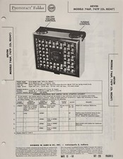 SAMS PHOTOFACT SERVICE MANUAL 225-5 ARVIN RADIO 746P 747P RE347