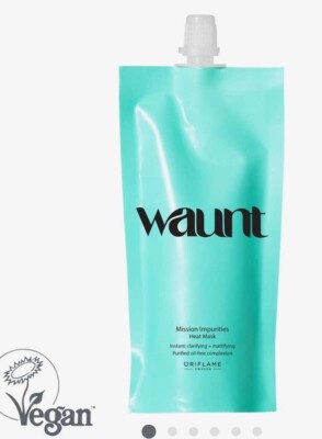 Oriflame Waunt Mission Verunreinigungen Hitze Maske genehmigt von der Vegan Society 