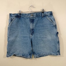 Carhartt Jean Shorts Mens 42 Carpenter B29 STW Denim Blue Workwear Y2K