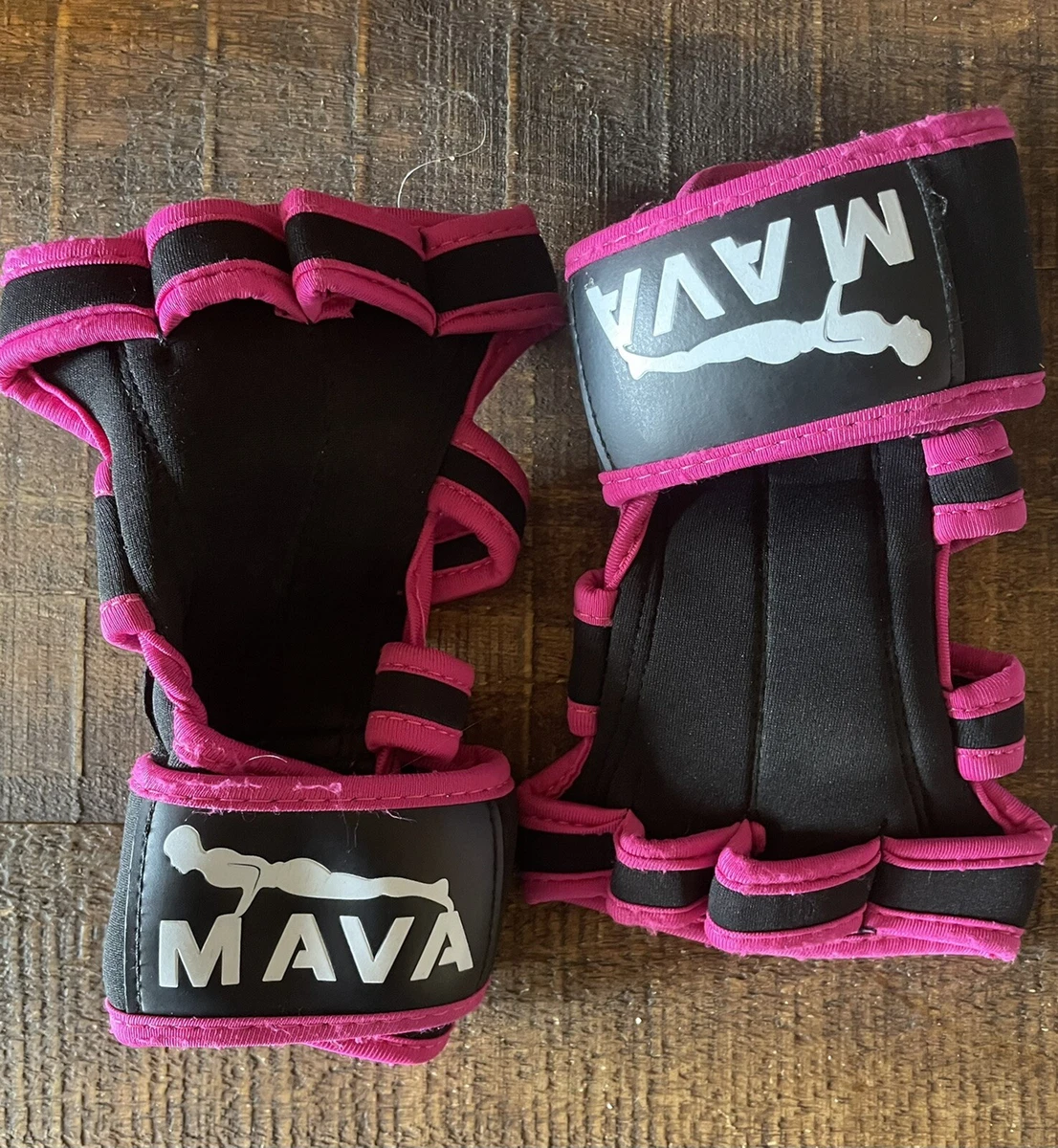 Mava Sports Cross Training Gloves with Wrist Support Black Pink