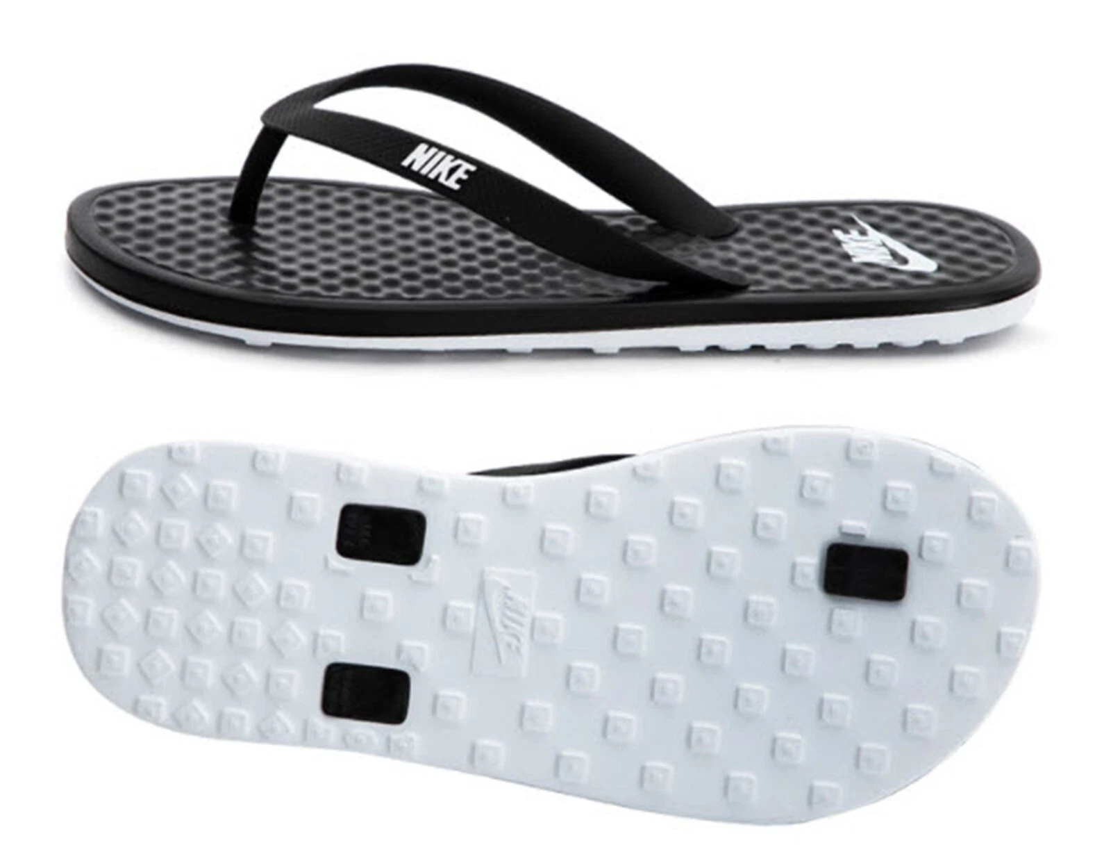 Nike Women On-Deck Flip-Flops Slipper Black Shoes Beach GYM Sandals CU3959-002