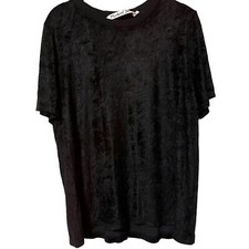 MICHAEL STARS VELOUR T-SHIRT CREW NECK RELAXED FIT SHORT SLEEVE SZ MEDIUM