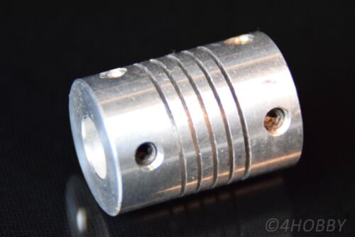 Flexible shaft clutch aluminium 8 x 8 mm shaft mini clutch for stepper motor drive - Picture 1 of 3