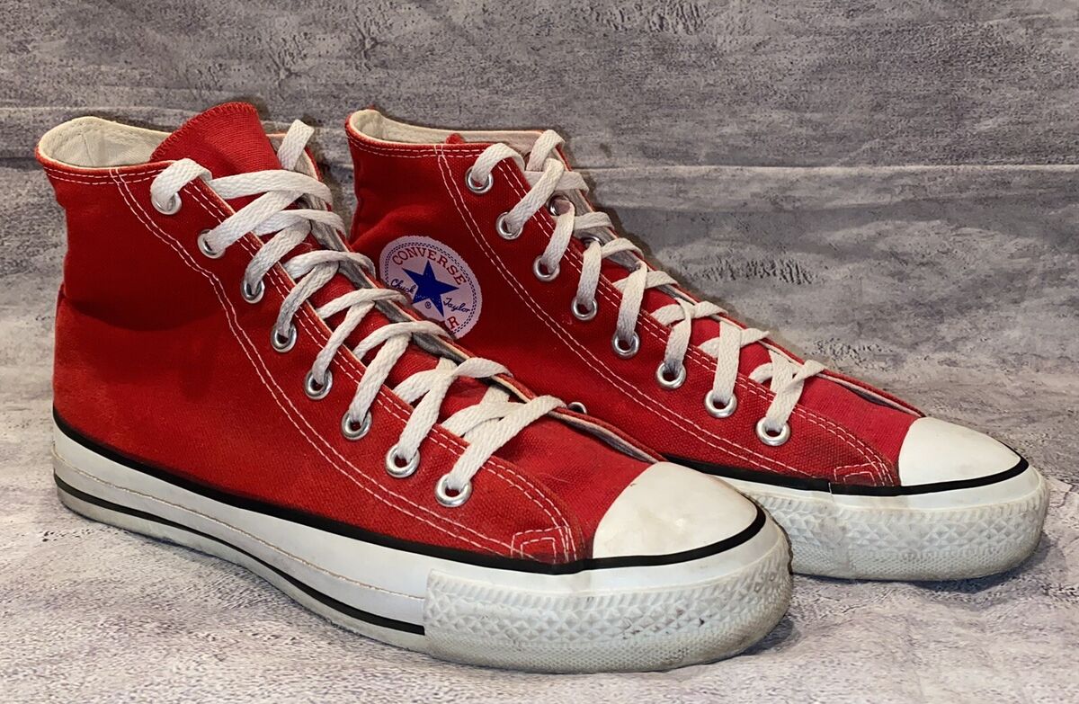 RARE Vintage MADE IN USA 70s 80s 90s Converse All Star Red RARE Vintage MADE IN USA 70s 80s 90s Converse All Star Red