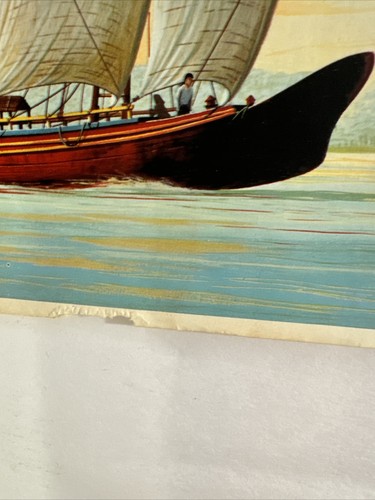 Vintage 1966 Pyro Blockade Runner Ships Boats Model Kit Store Poster Ad 18”x35” - Picture 9 of 10