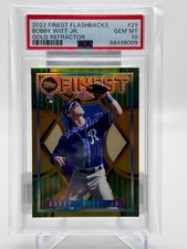 BOBBY WITT JR 2022 TOPPS FINEST FLASHBACKS GOLD REFRACTOR 46/50 PSA 10 #29 JC