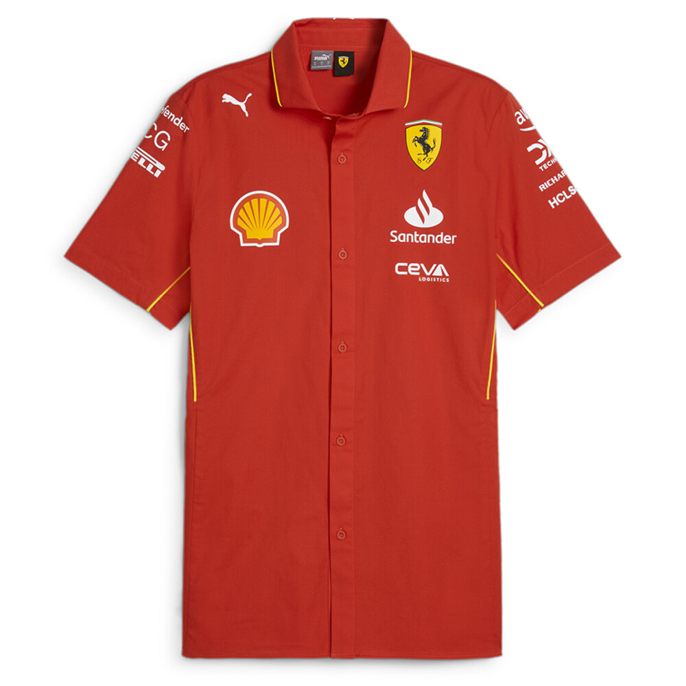 Рубашка поло Puma Sf Team с коротким рукавом мужская красная повседневная 76360101