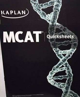 Kaplan MCAT Quicksheets - New Edition for 2016 Test - MM5104E - Paperback - GOOD