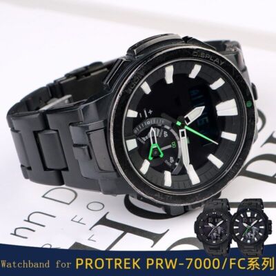 20mm For CASIO Protrek PRW-7000FC Bracelet Stainless Steel Strap Watch Band Tool