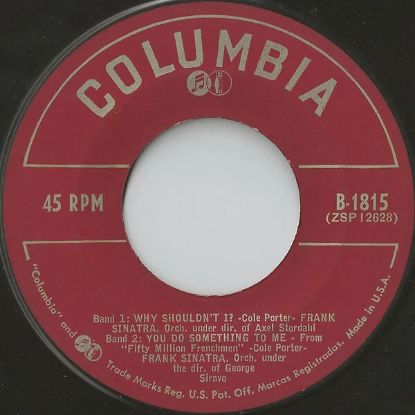 Frank Sinatra - Sinatra Sings Cole Porter (7" 45 RPM, EP) Foto 3 de 4