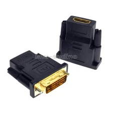 HDMI Male To DVI-D Female 24+1 DVI Cord Cable Converter Adapter