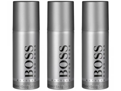 3 x HUGO BOSS BOTTLED DEODORANT SPRAY 150ml 🎁 REAL NEXT DAY DELIVERY 🎁