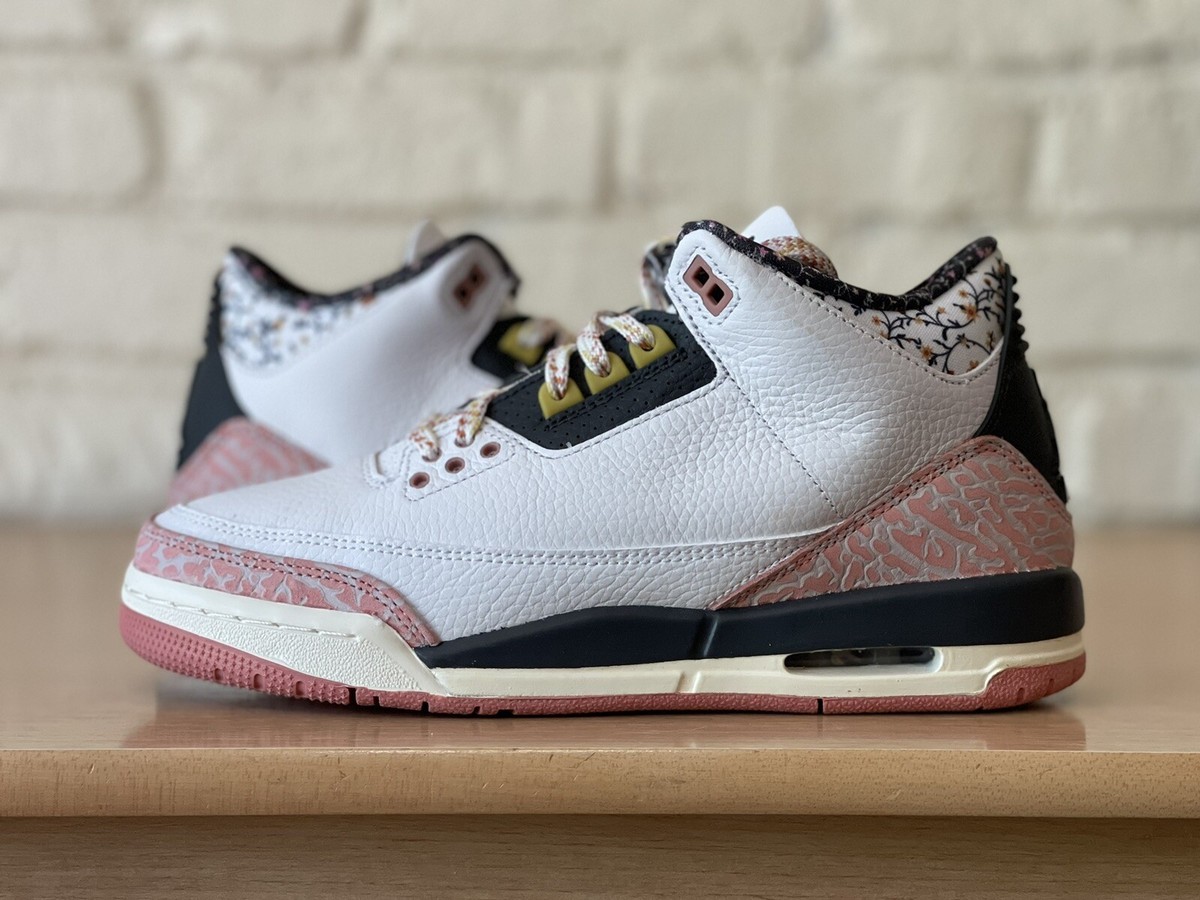 Air Jordan 3 Retro Classic GS Size 7Y/ Women 8.5 White/Red