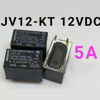 2PCS TAKAMISAWA JV12-KT Same as JV12S-KT Power Relay 12VDC 4Pin 5A 250VAC