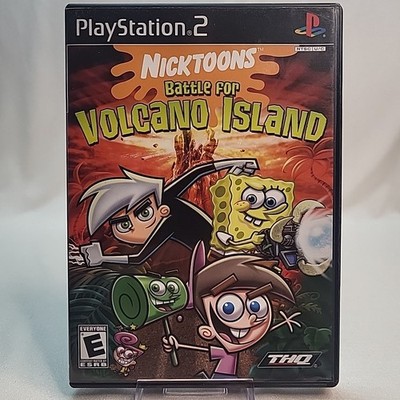 Nicktoons Battle for Volcano Island PlayStation 2 PS2 Complete CIB with Manual