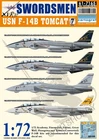 DXM decal 1/72 USN F-14B Tomcat VF-32 Swordsmen