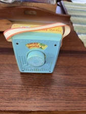 VTG 1977 Working Fisher Price Music Box Pocket Radio 746 It's a Small World
