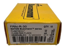 Cooper Bussman FRN-R-30 30A 250V RK5 LV Energy Efficient Fuse box of 10 New