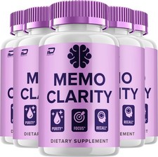 (5 Pack) Memo Clarity Supplement Capsules – MemoClarity All Natural Memory Focus
