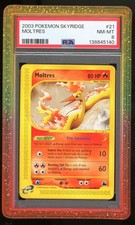 PSA 8 NM-MT Moltres Rare Skyridge 21/144 Pokemon Card TCG
