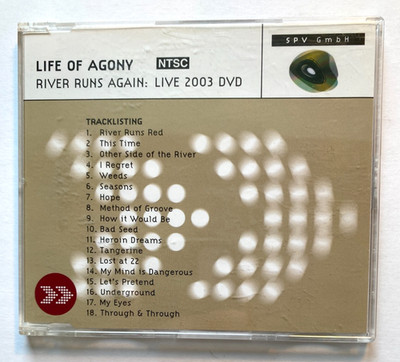LIFE OF AGONY RIVER RUNS LIVE 2003 SPV PROMO AVANCE DVD NEW METAL