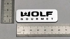 Wolf Gourmet 60mm Emblem Logo Nameplate With Adhesive