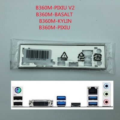 For B360M-PIXIU V2 & B360M-BASALT I/O IO Rear Backplate Motherboard *mq