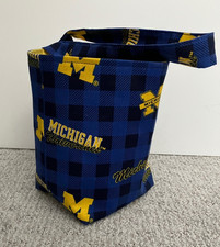 U of M  fabric Car Trash Litter Bag Reusable - Handmade