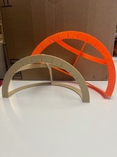 Bowling Ball Quarter Scale Layout Tool with angles 3D Printed Any color wanted