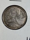 1941 Canada 25 Cents Silver Coin