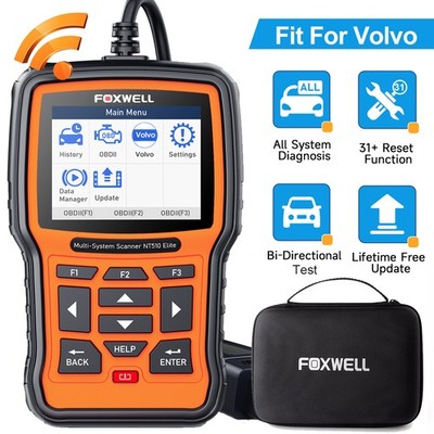 Foxwell NT510 Elite For Volvo Bidirectional Auto OBD2 Scanner Diagnostic Tool