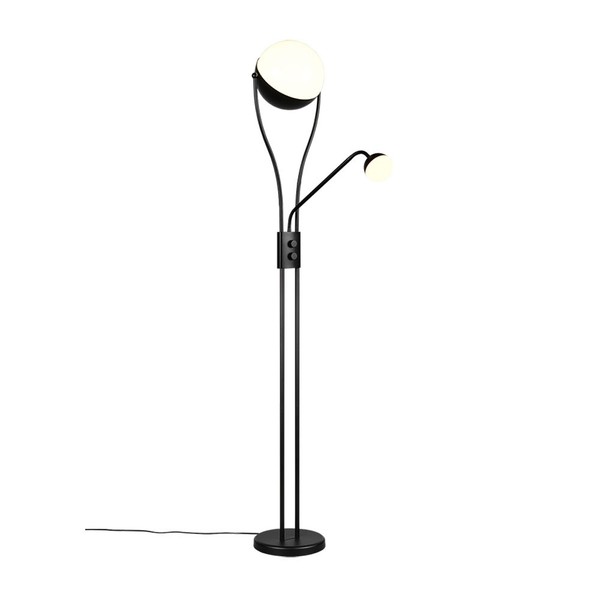 Led Stehlampe Standleuchte BüRolampe Metall Schwarz Dimmbar Flexibel H 180 Cm-image